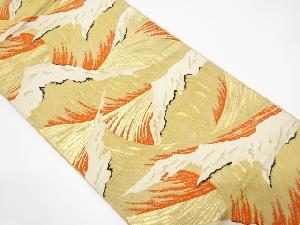 アンティーク　荒浪模様織り出し袋帯（材料）